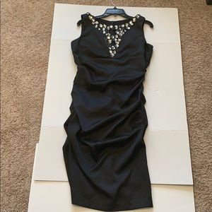 Blu Sage Black Beaded Dress